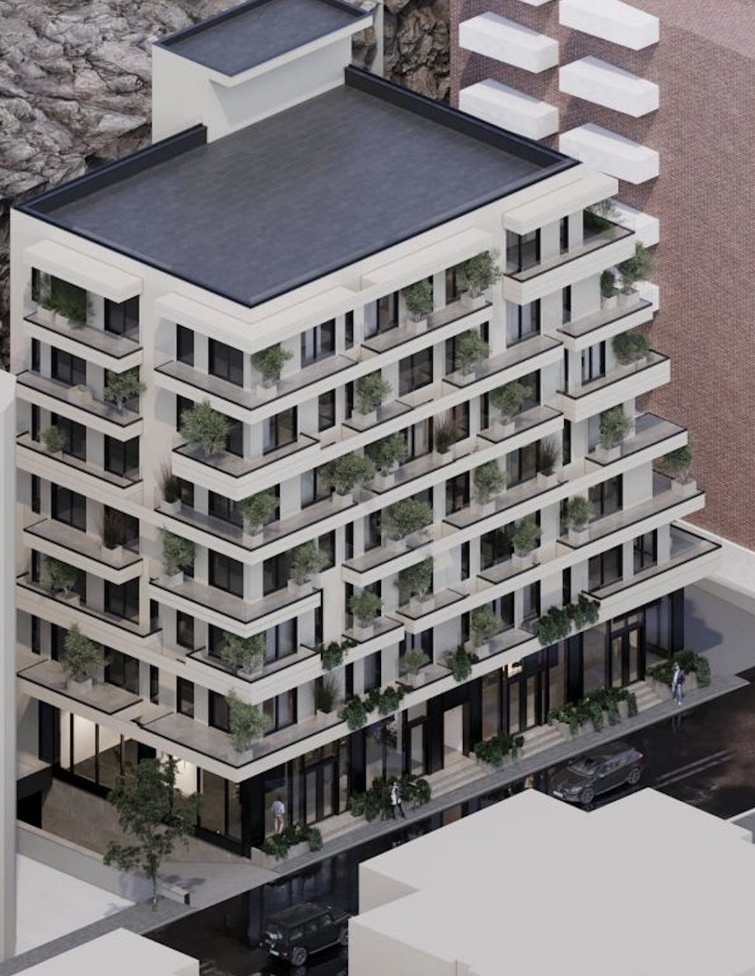 Nový apartmán 1+kk v Sarandě, s balkonem a výhledem na moře